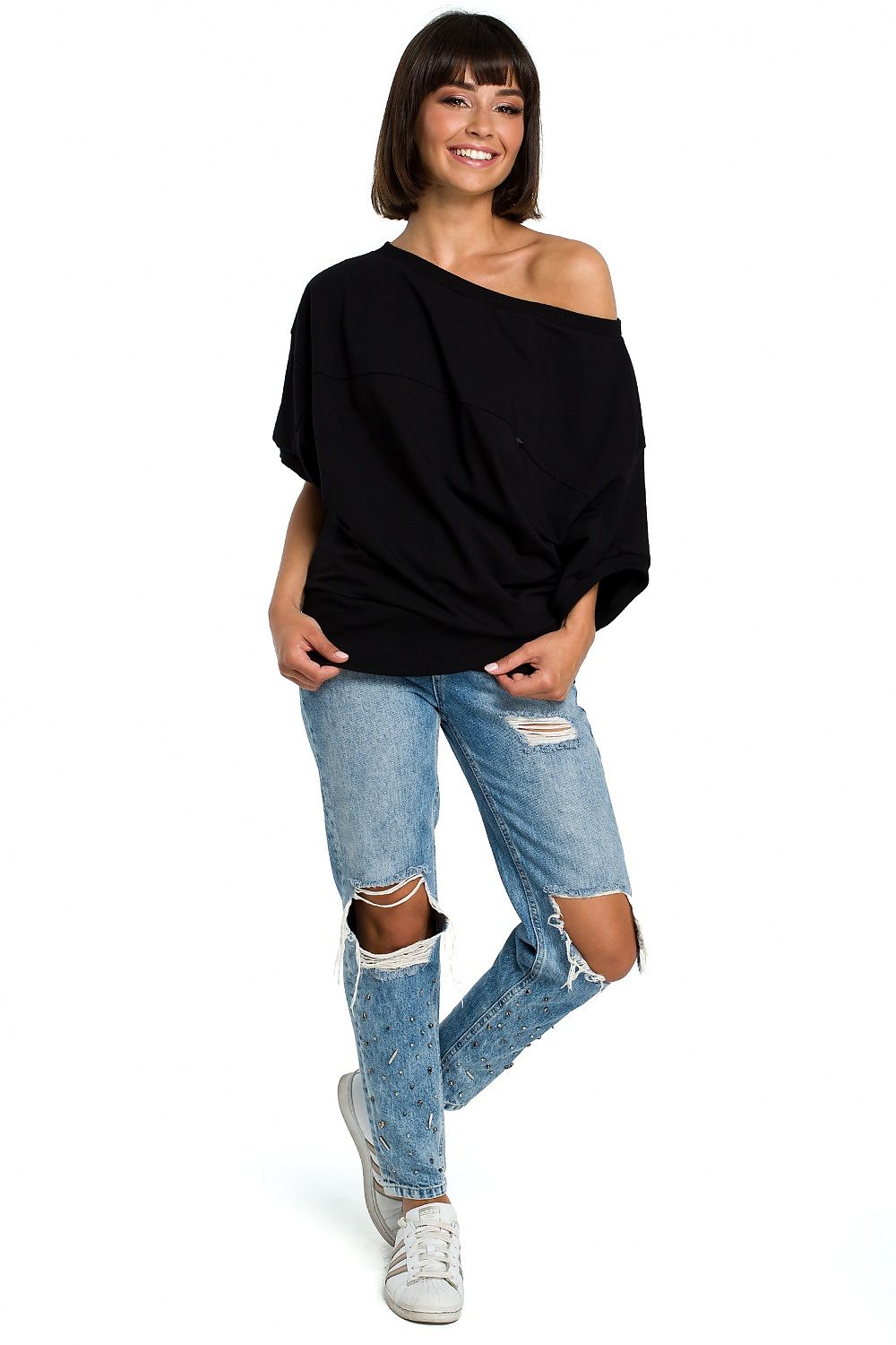 Women's Sweatshirt - Crew-Neck With Oversized Fit