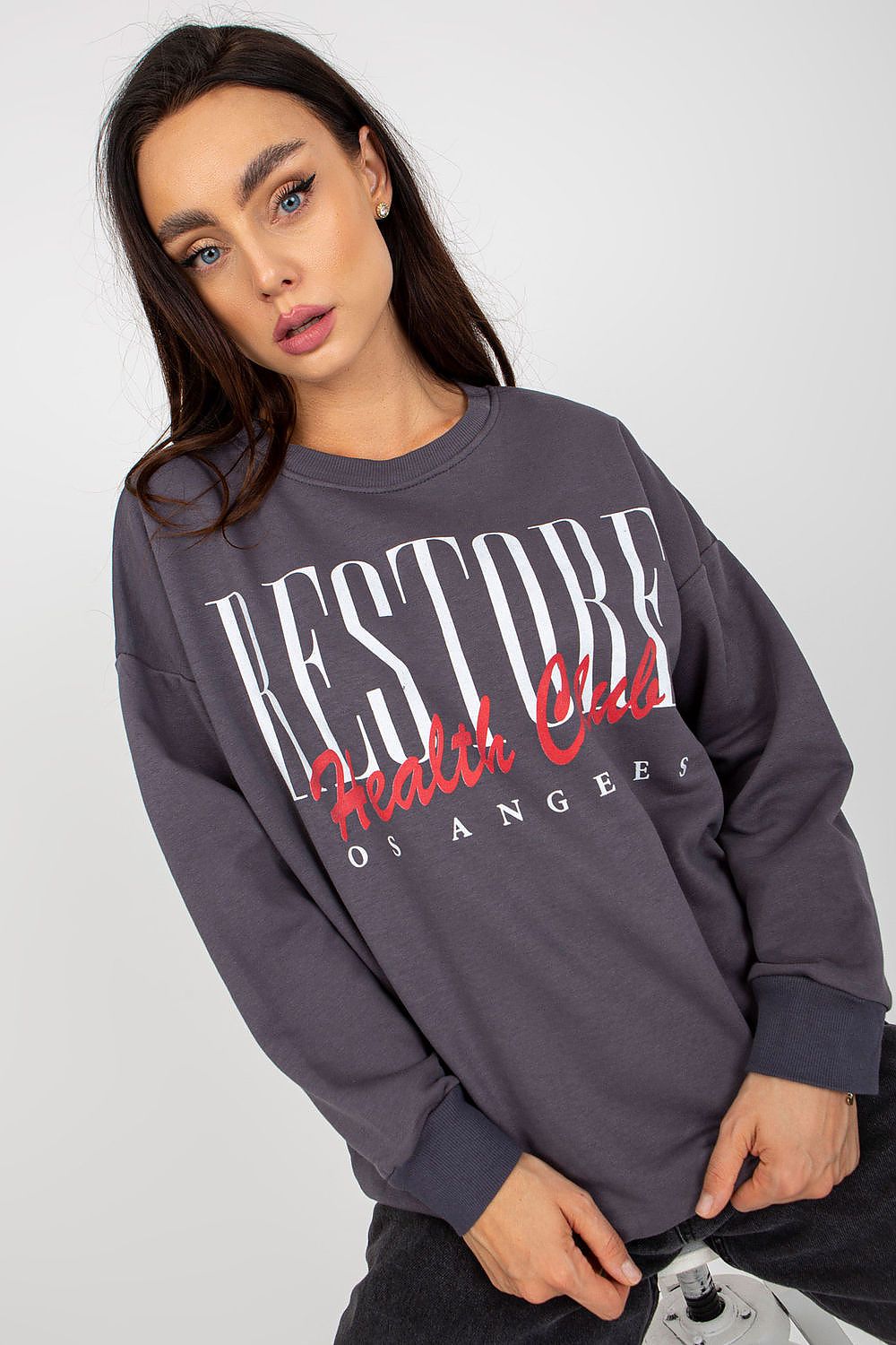 Women's Sweatshirt - Crew-Neck With Regular Fit