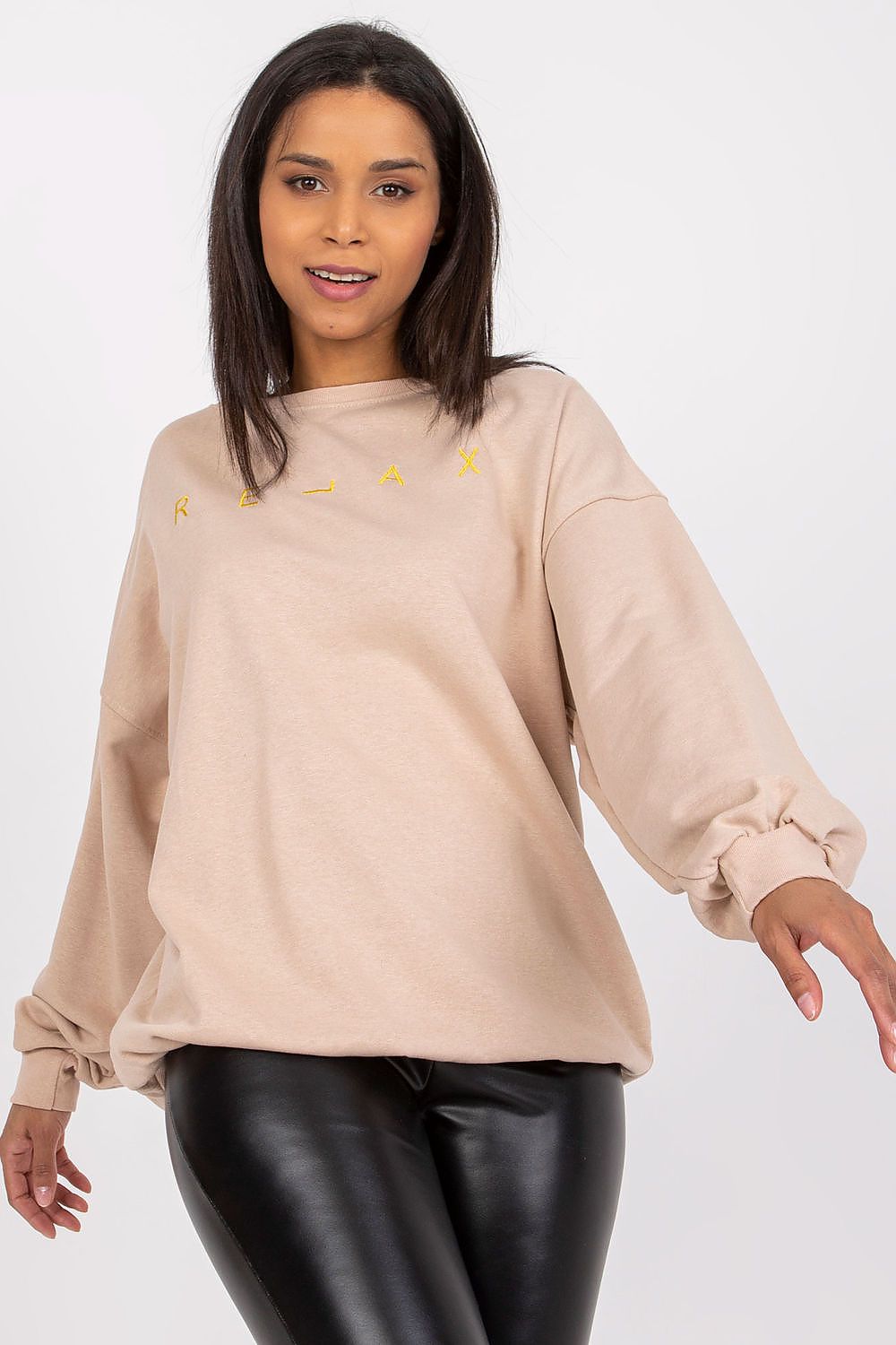 Women's Sweatshirt - Crew-Neck With Relaxed Fit