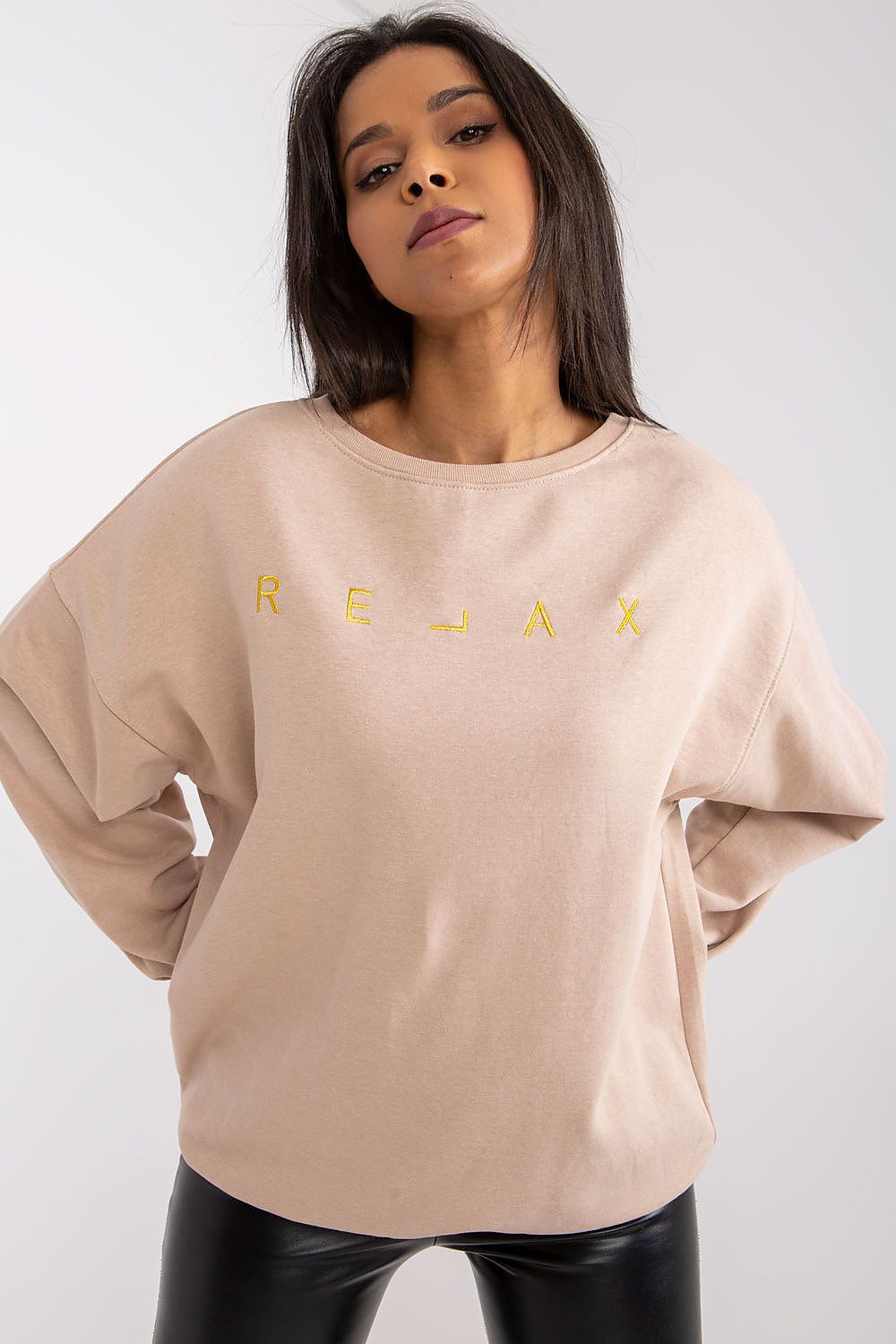 Women's Sweatshirt - Crew-Neck With Relaxed Fit