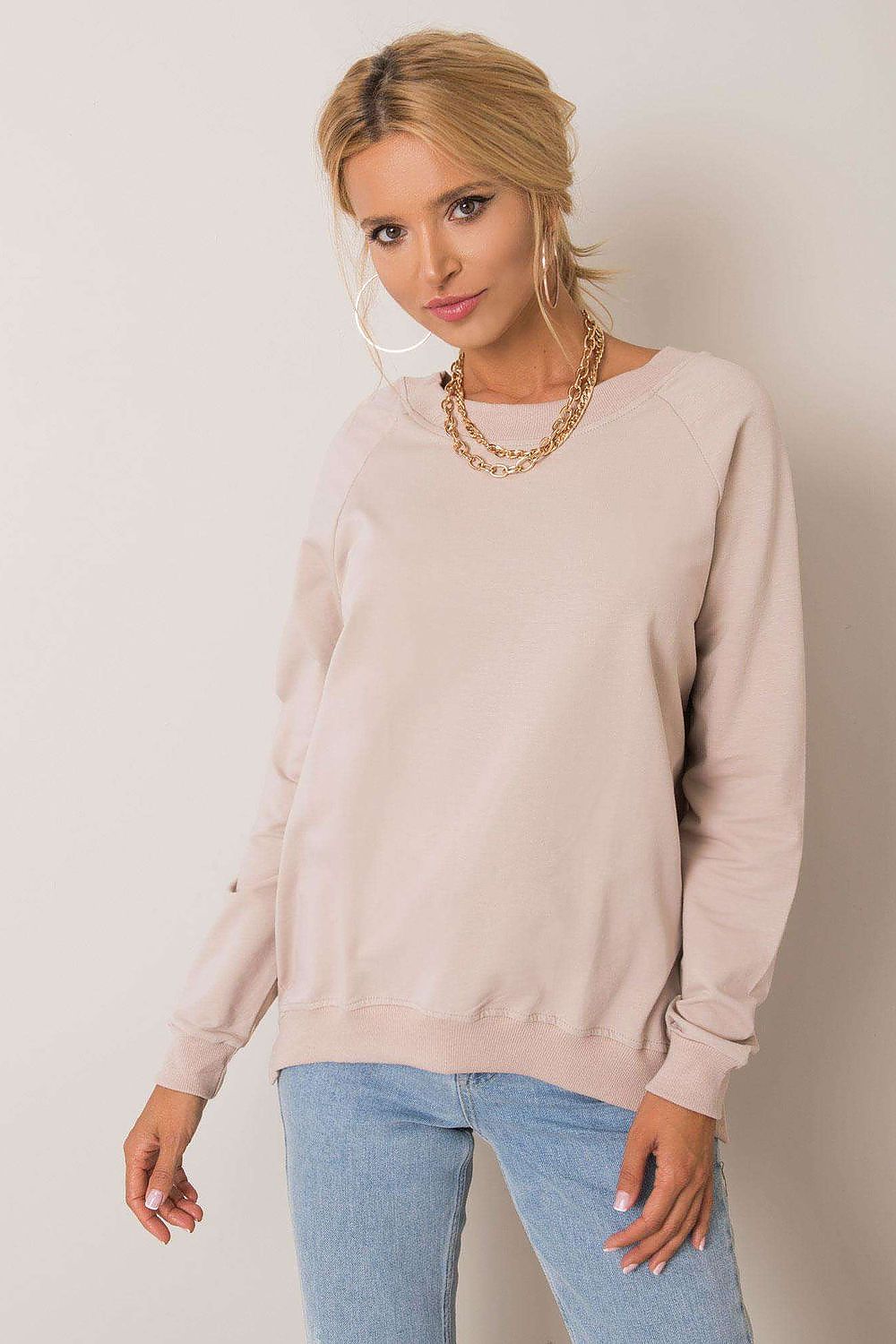 Women's Sweatshirt - Crew-Neck With Relaxed Fit