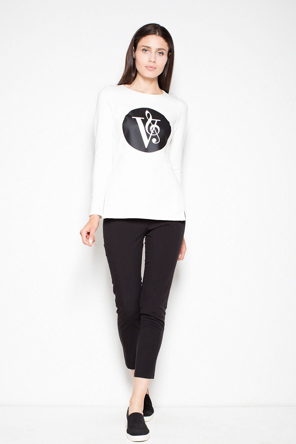 Women's Sweatshirt - Crew-Neck With Slim Fit
