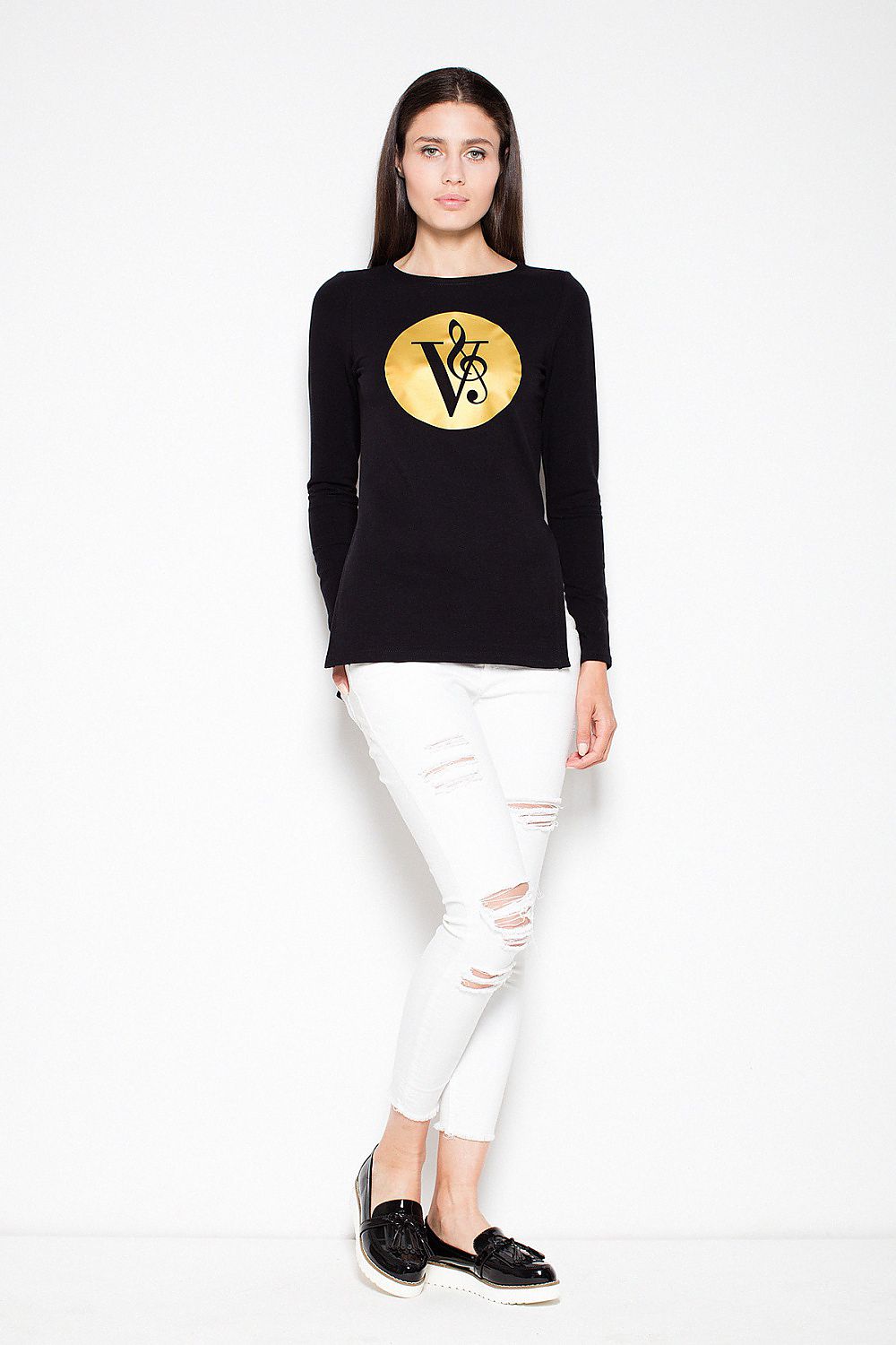 Women's Sweatshirt - Crew-Neck With Slim Fit