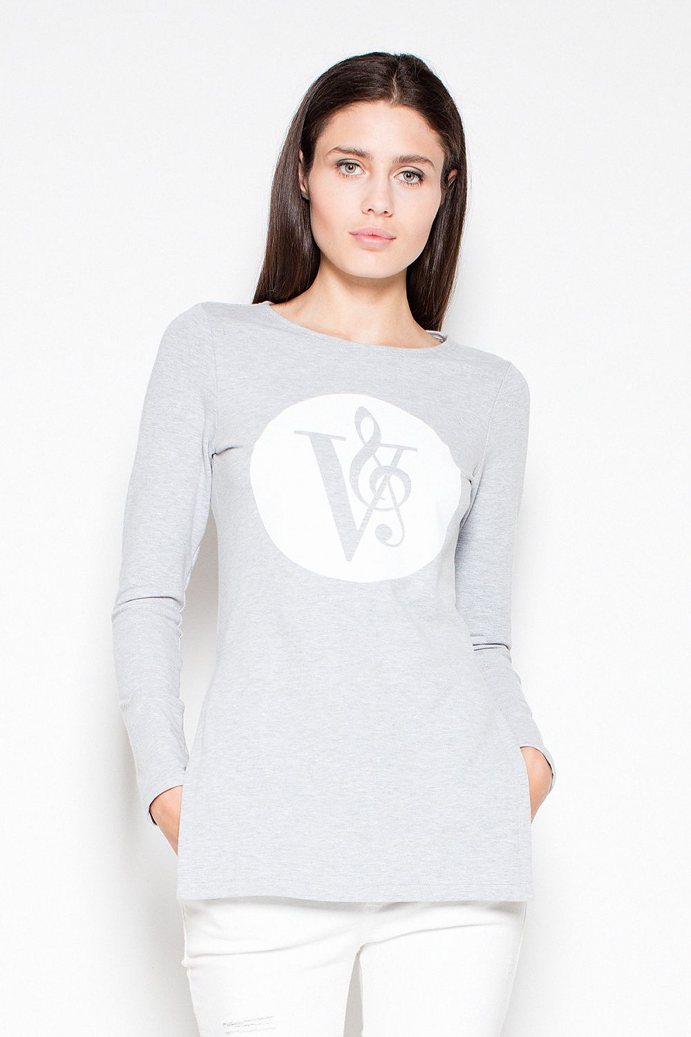 Women's Sweatshirt - Crew-Neck With Slim Fit