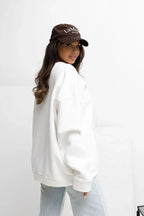 Women's Sweatshirt - Crew-neck With Oversized Fit