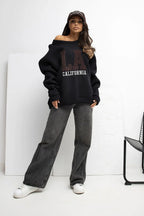Women's Sweatshirt - Crew-neck With Oversized Fit