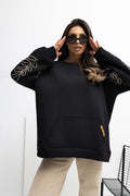 Women's Sweatshirt - Crew-neck With Oversized Fit