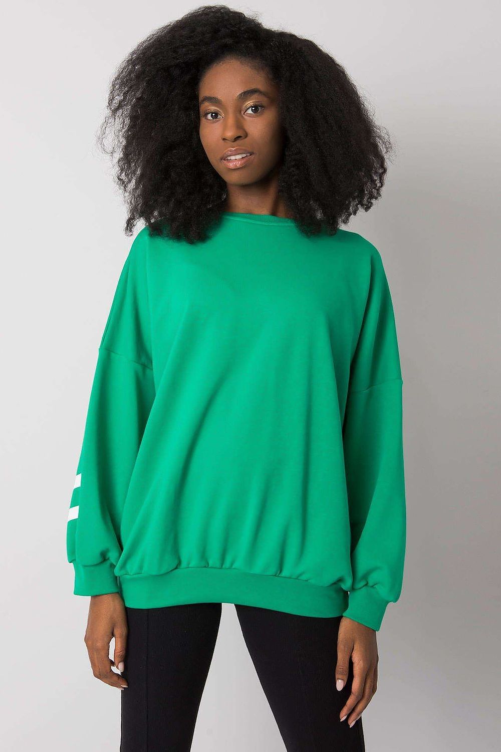Women's Sweatshirt - Crew-neck With Oversized Fit