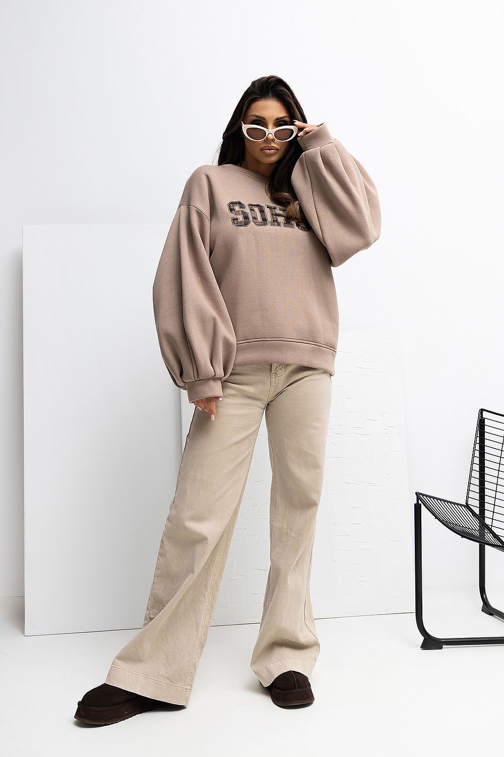 Women's Sweatshirt - Crew-neck With Regular Fit