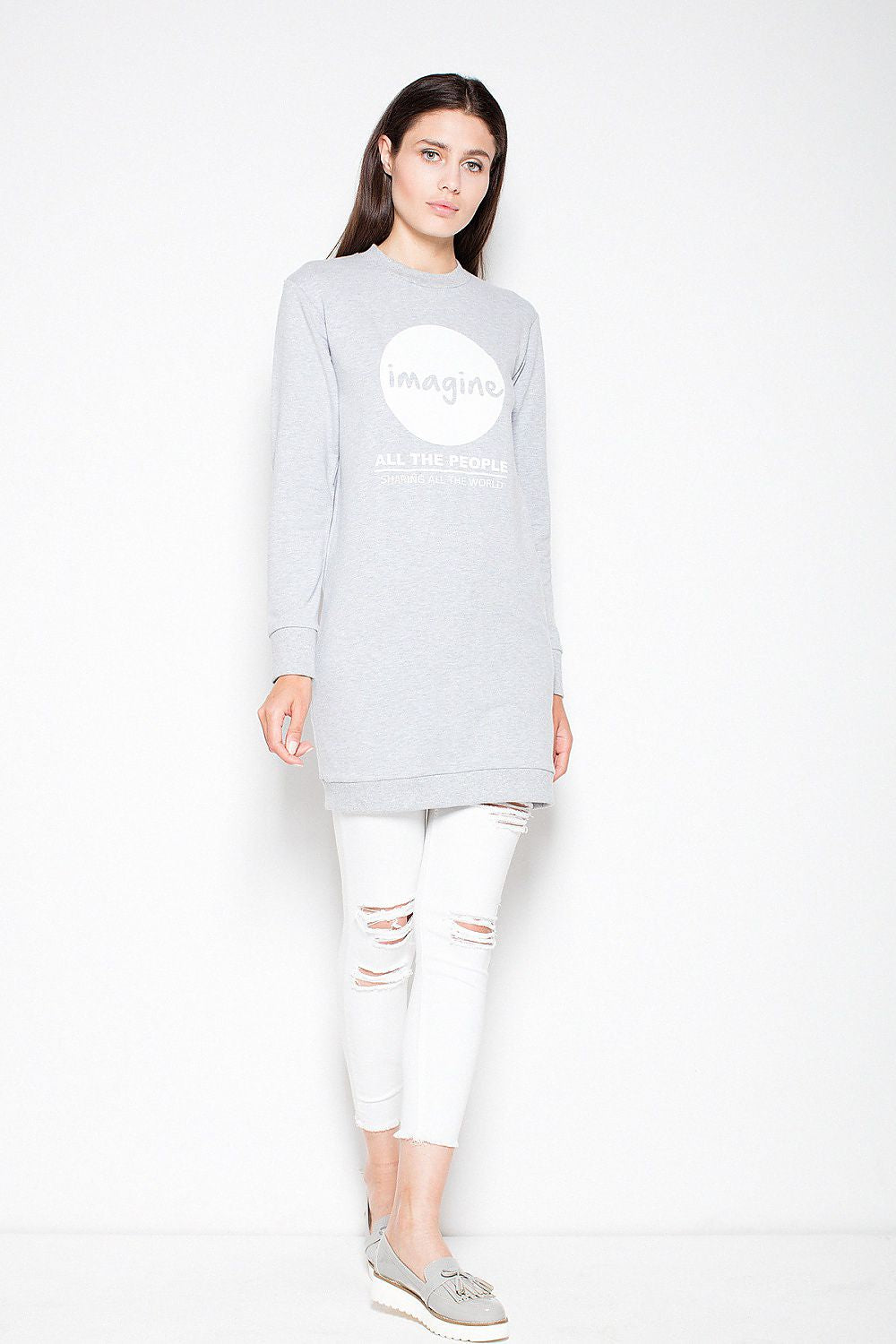 Women's Sweatshirt - Crew-neck With Regular Fit