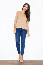 Women's Sweatshirt - Crew-neck With Regular Fit