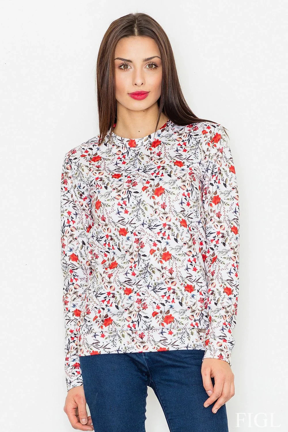 Women's Sweatshirt - Crew-neck With Regular Fit