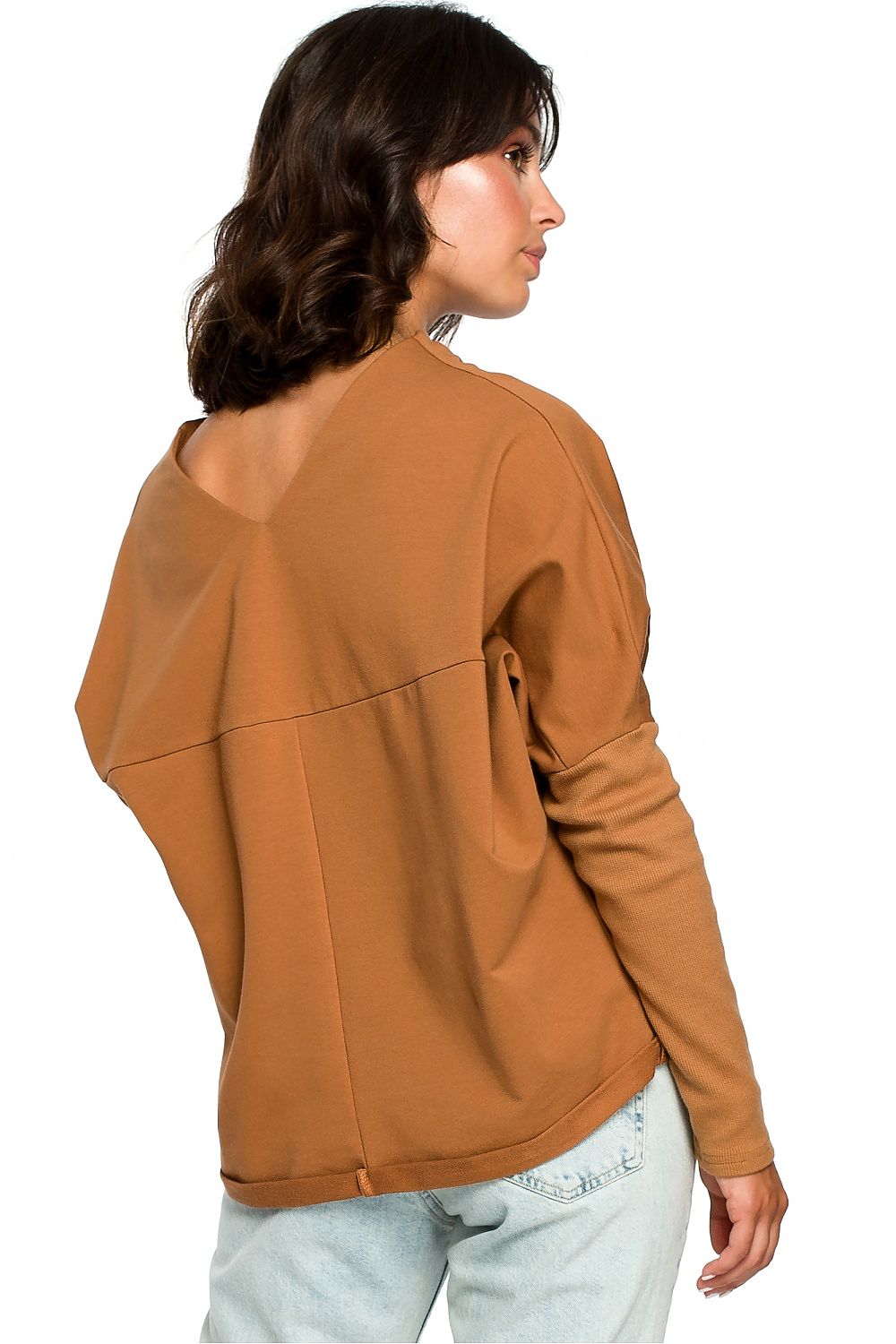 Women's Sweatshirt - Mock-Neck With Oversized Fit
