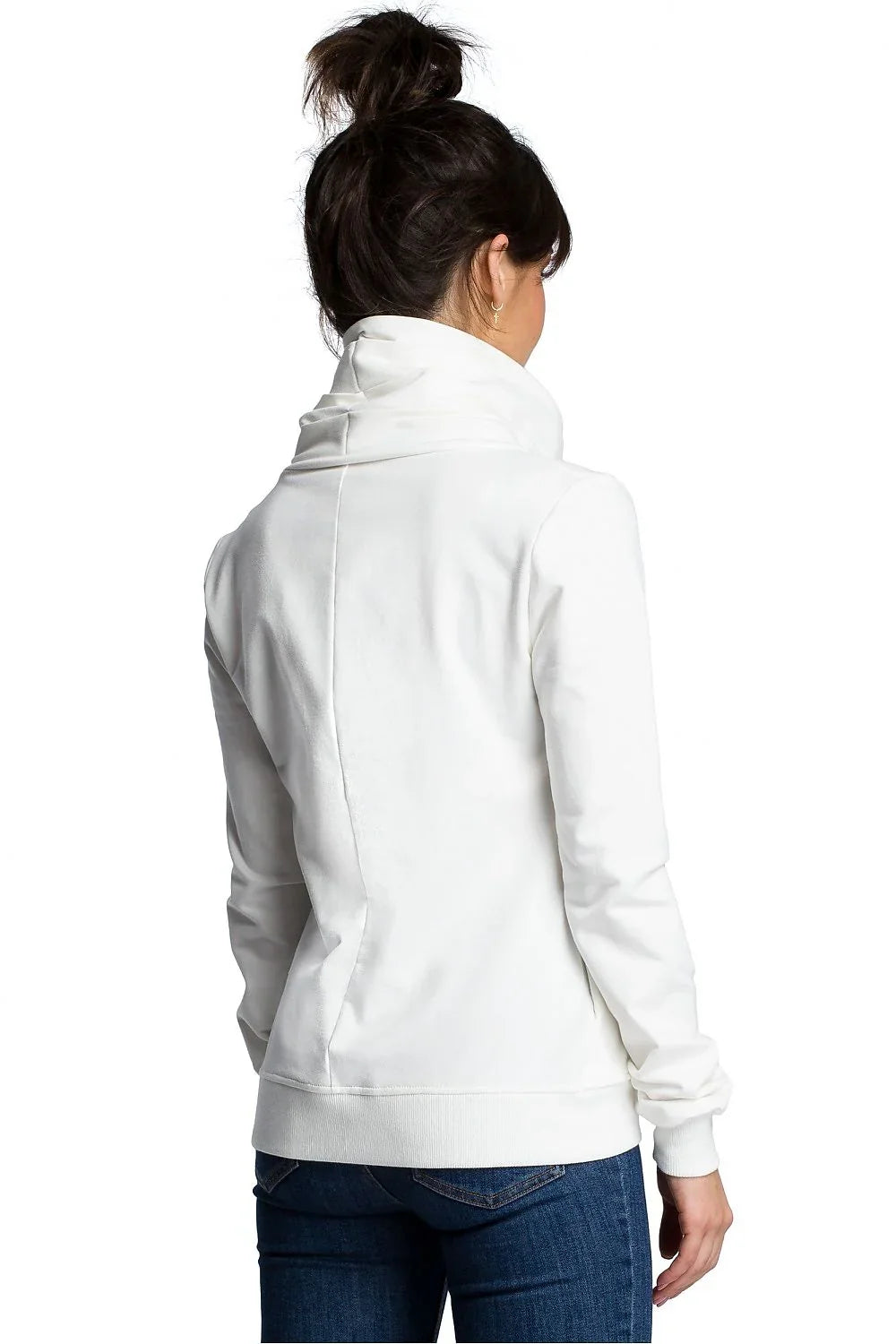 Women's Sweatshirt - Mock-neck With Regular Fit