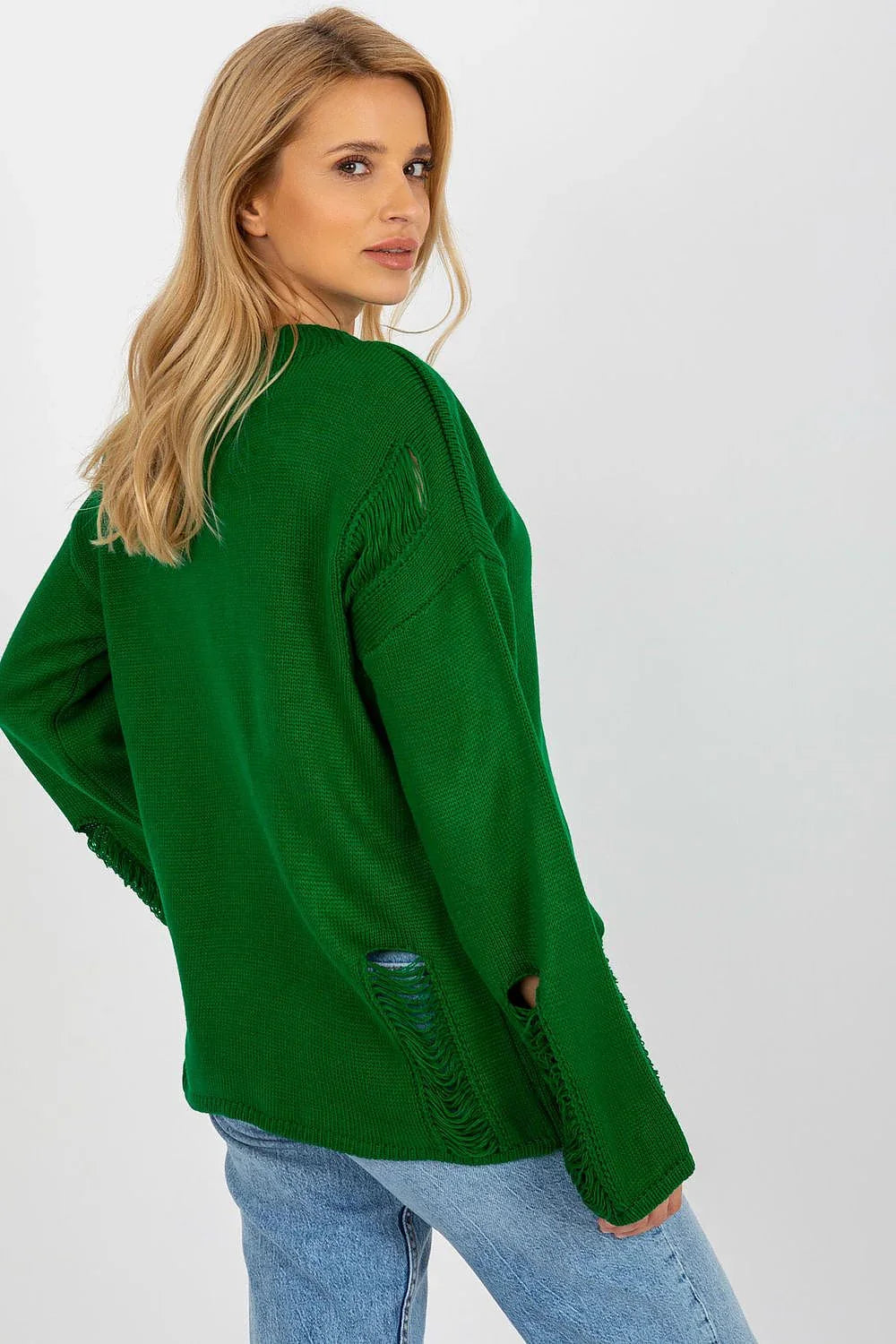 Women's Textured Oversized Pullover Sweater
