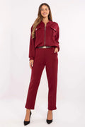 Women’s Zip Hoodie and Tapered Pants Two Piece Set