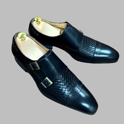 Alto Monk Strap Men’s Dress Shoes -Guocali