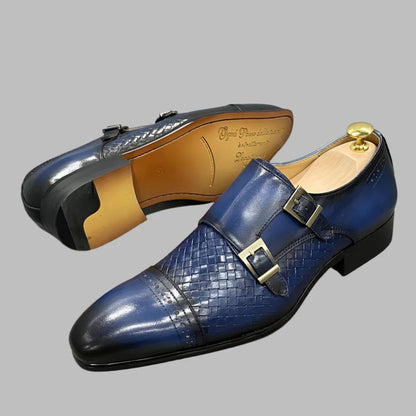 Alto Monk Strap Men’s Dress Shoes -Guocali