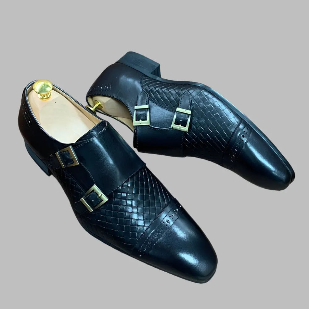 Alto Monk Strap Men’s Dress Shoes -Guocali