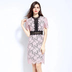 Asymmetrical Elegant Patchwork Party Dress -Guocali