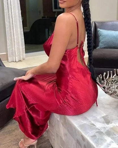 Backless Strapless Evening Dress -Guocali