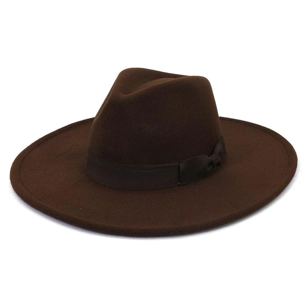 Big Wide Retro Fedora Hat -Guocali