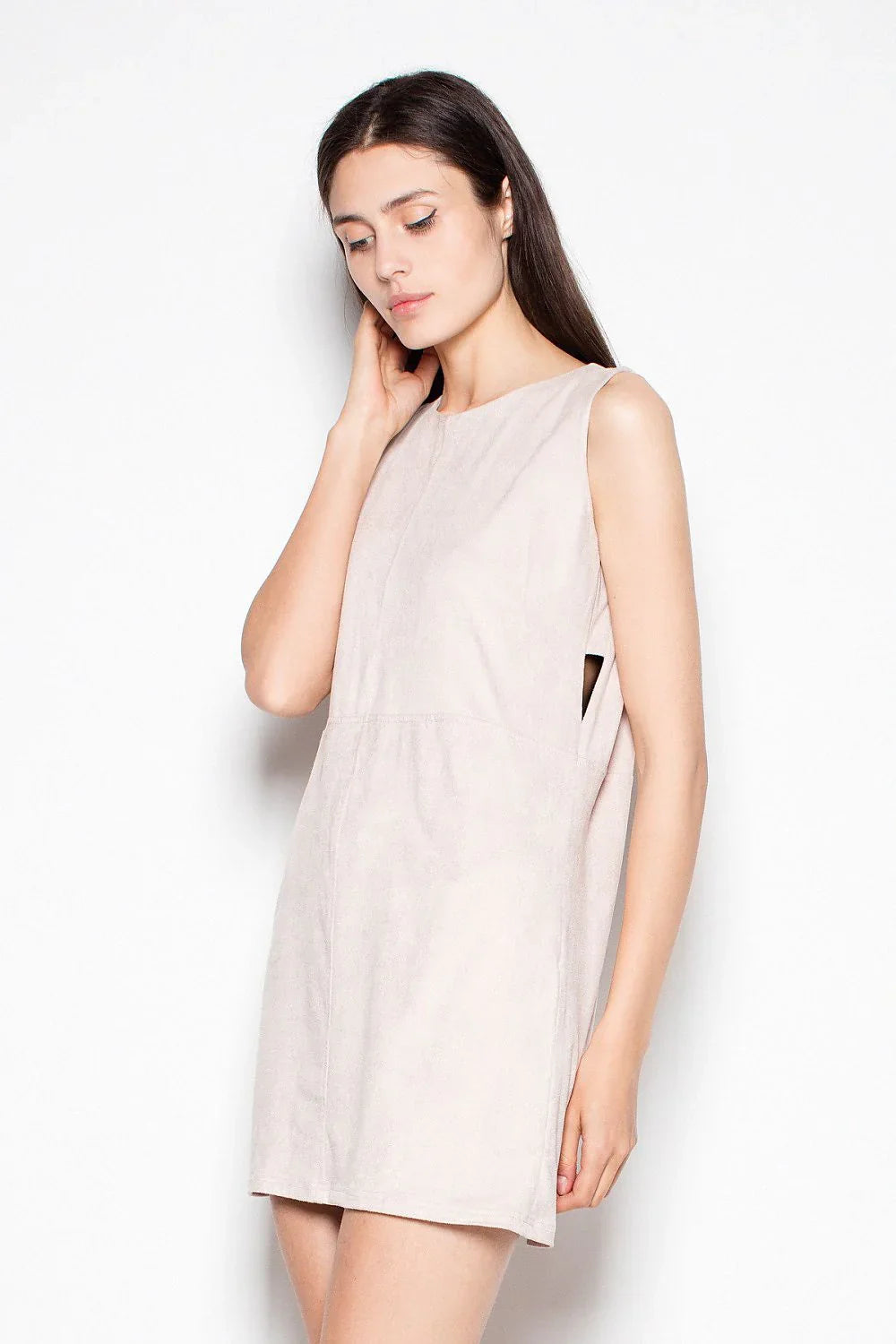 Black Sleeveless Mini Dress Lightweight Casual Fit-Day Dress-GUOCALI