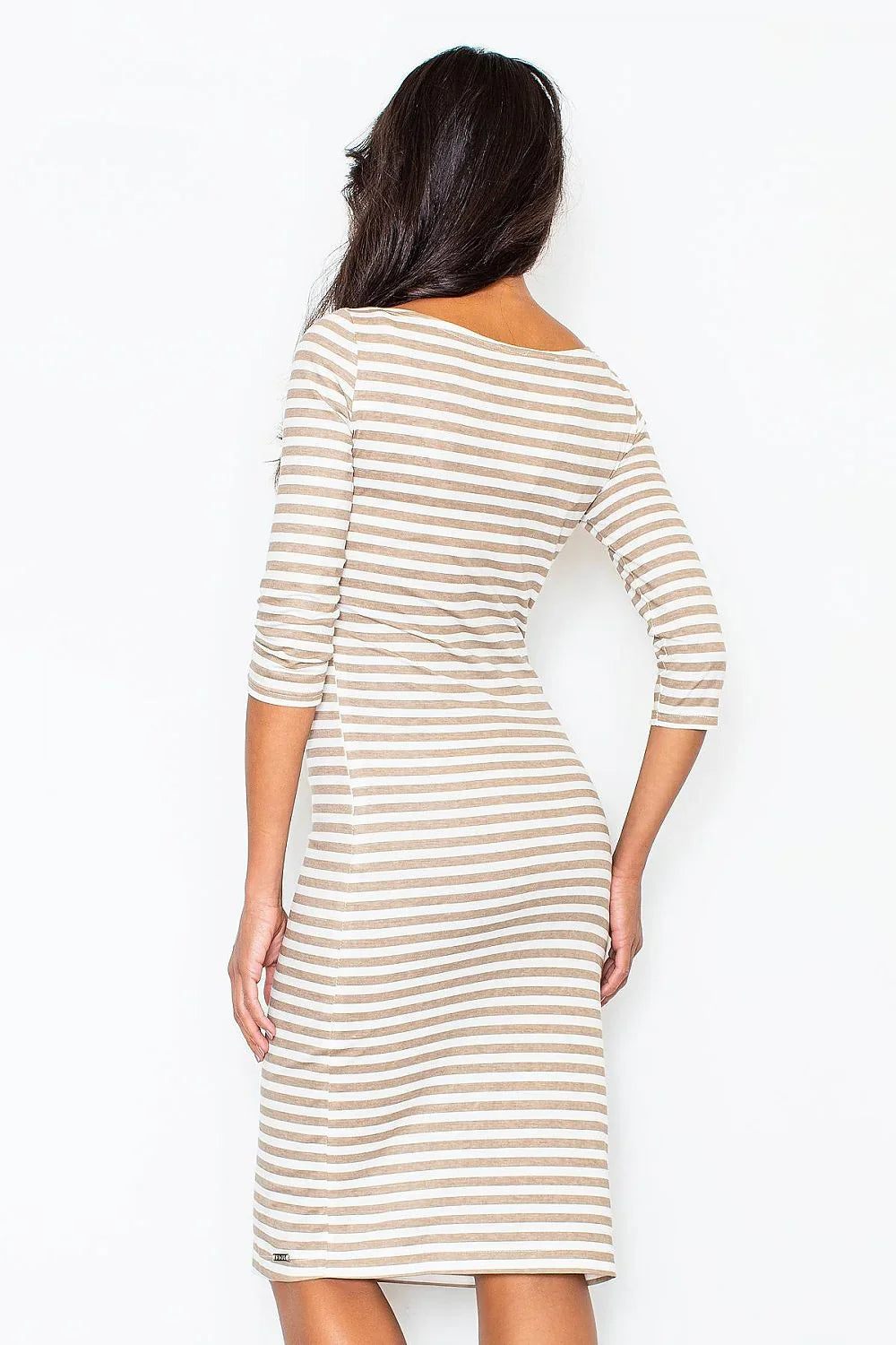Casual Boat Neck Day Dress