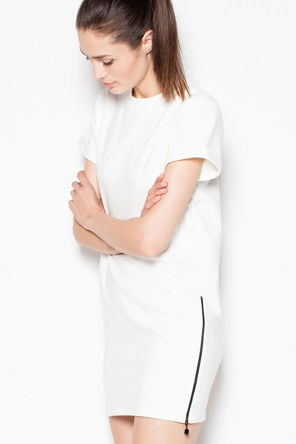 Casual Cotton Shift Dress Comfortable Everyday Wear-Day Dress-GUOCALI