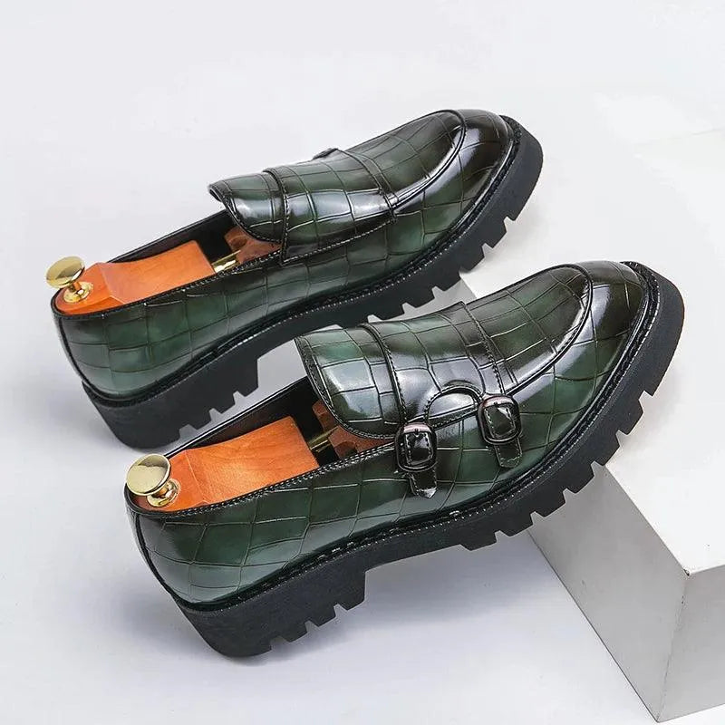 Casual Double Monk Strap Shoes