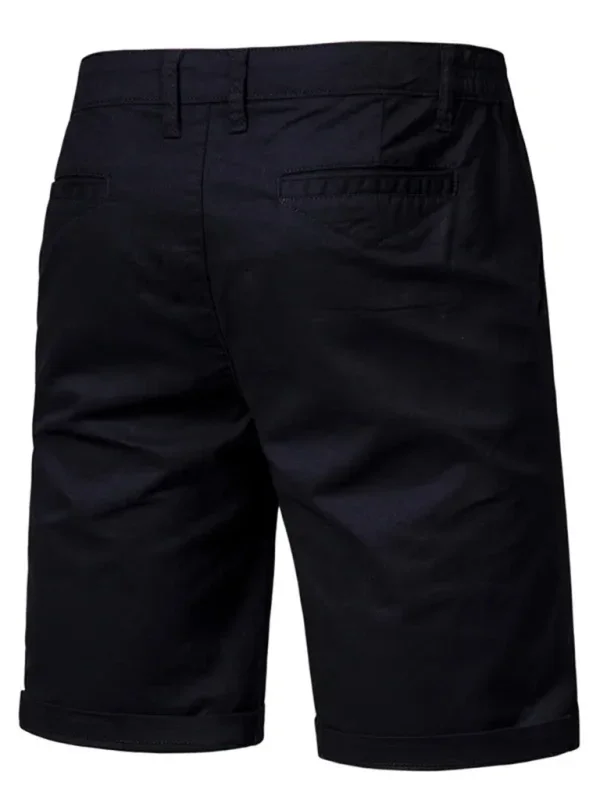 Casual Men Chinos – Mid-Rise Button Closure -Guocali