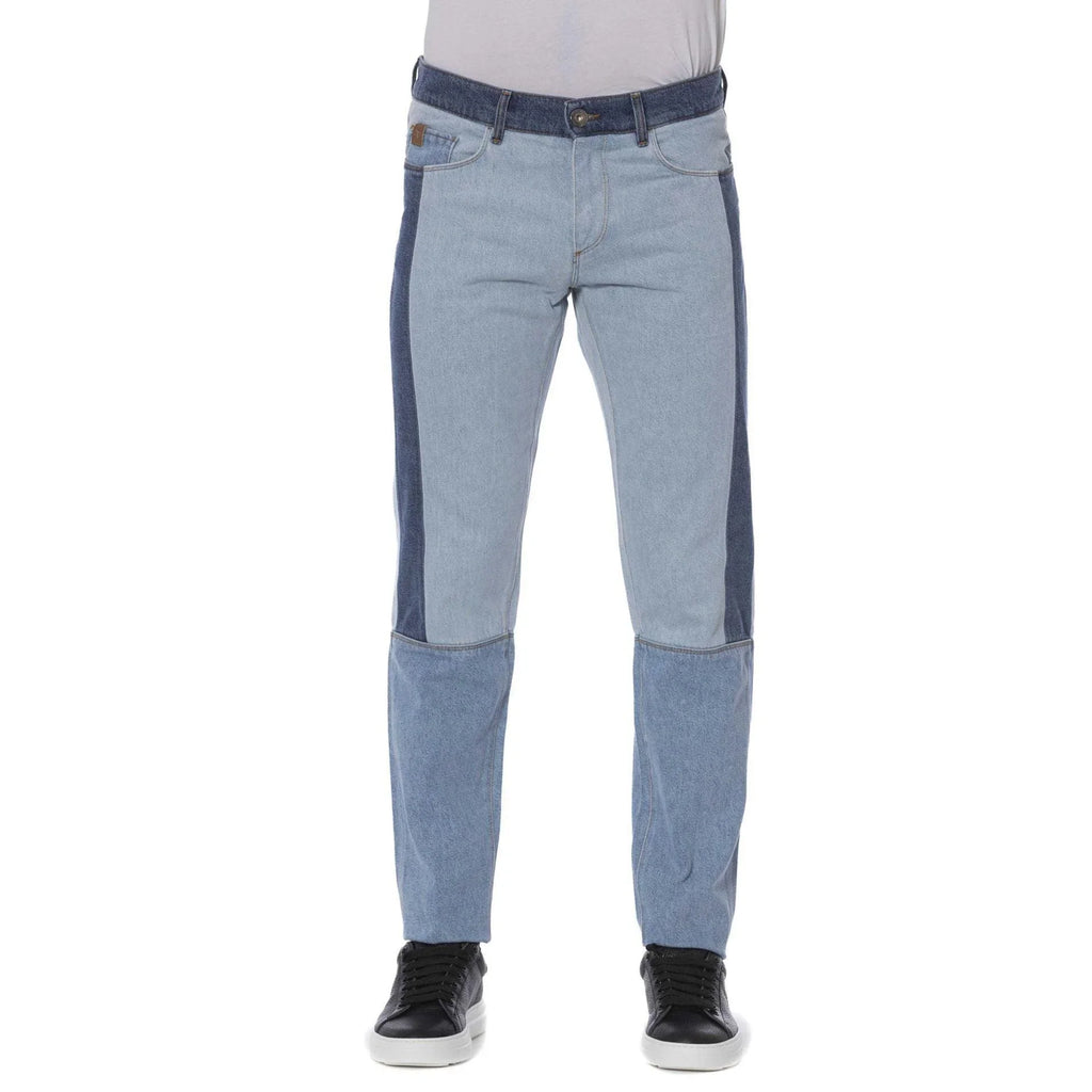 Casual Men Jeans – Mid-Rise Colorblock -Guocali