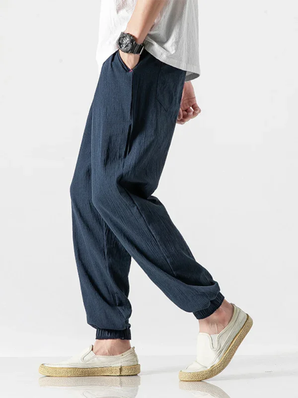 Casual Men Joggers – Mid Rise Drawstring -Guocali