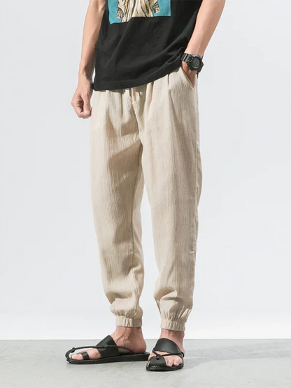 Casual Men Joggers – Mid Rise Drawstring -Guocali