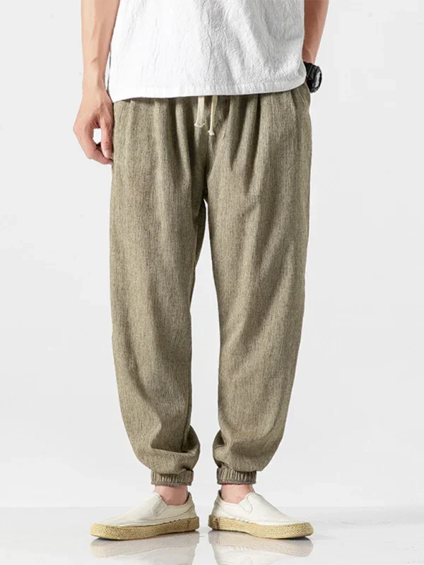 Casual Men Joggers – Mid Rise Drawstring -Guocali