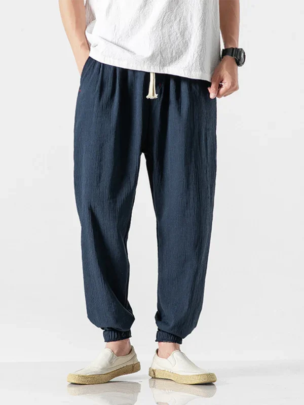 Casual Men Joggers – Mid Rise Drawstring -Guocali