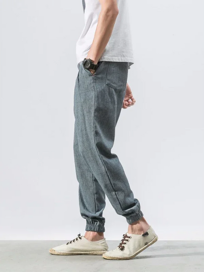Casual Men Joggers – Mid Rise Drawstring -Guocali