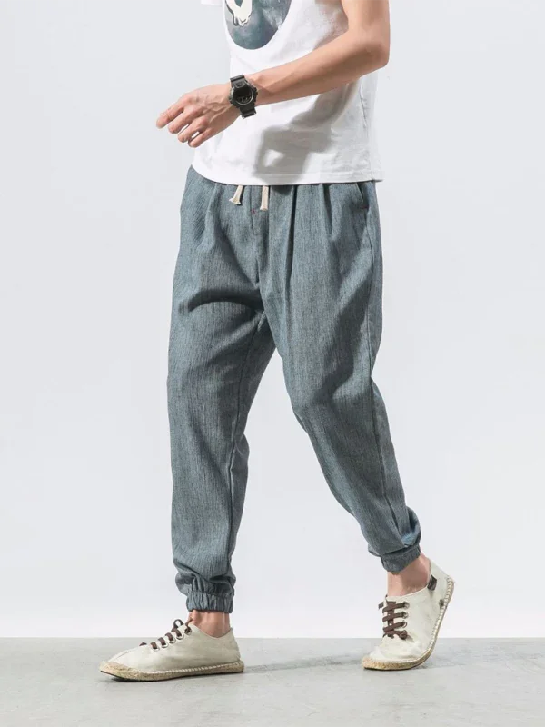 Casual Men Joggers – Mid Rise Drawstring -Guocali