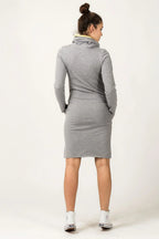 Casual Turtleneck Long Sleeves Day Dress