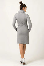 Casual Turtleneck Long Sleeves Day Dress