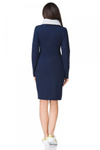 Casual Turtleneck Long Sleeves Day Dress