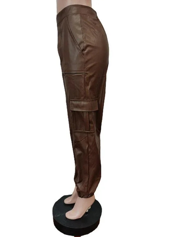 Chic Women's Cargo Pants – High-Waist Stretchable Fit -Guocali