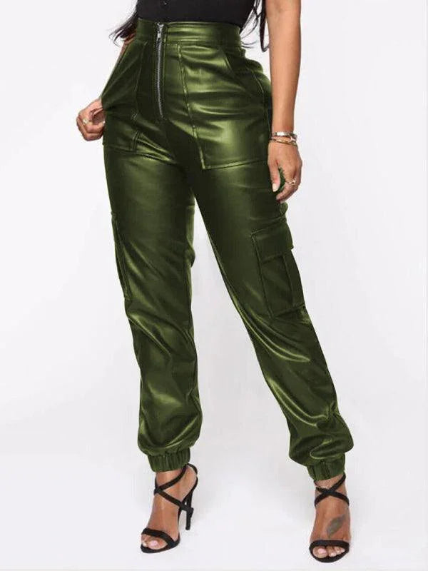 Chic Women's Cargo Pants – High-Waist Stretchable Fit -Guocali