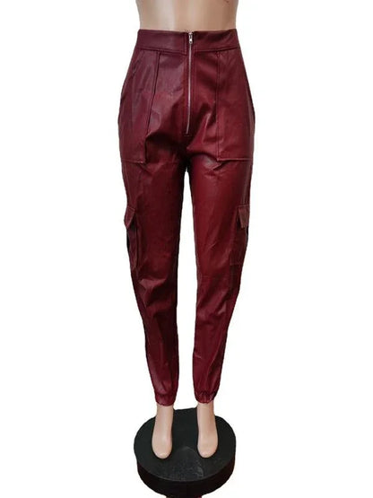 Chic Women's Cargo Pants – High-Waist Stretchable Fit -Guocali