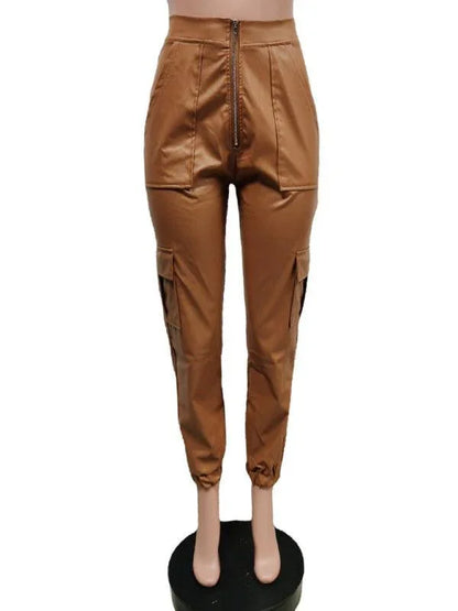 Chic Women's Cargo Pants – High-Waist Stretchable Fit -Guocali