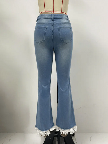 Chic Women's Jeans – High-Rise Slim Fit -Guocali
