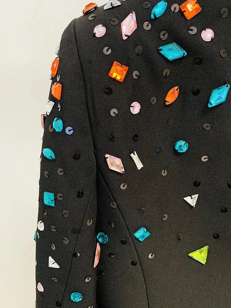 Chic Women's Pant Suit - Bead & Reel Zipper, White