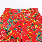 Chic Women Wide Leg Pants – High-Waist Floral -Guocali