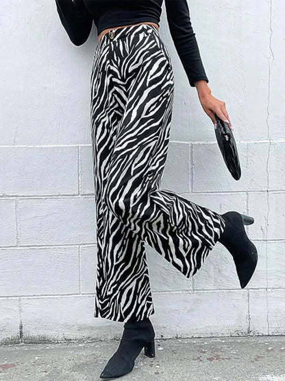 Chic Women Wide Leg Pants – High-Waist Wrinkle-Resistant -Guocali