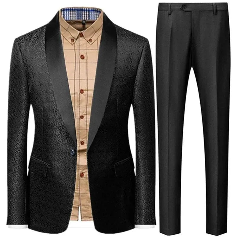 Classic 3-Piece Tuxedo Suit for Men - Wedding Party Attire -Guocali